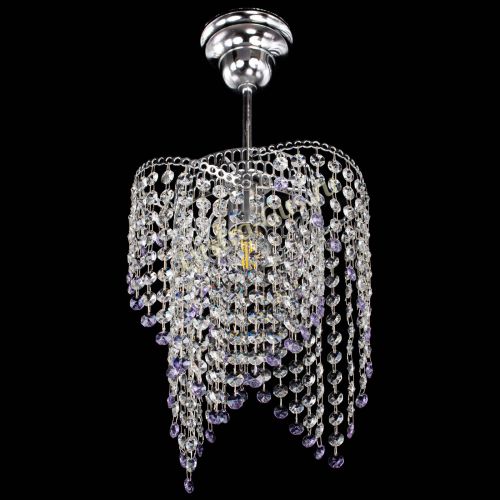 Люстра Вектор №5 фиолетовая в Магнитогорске Гусь Хрустальный