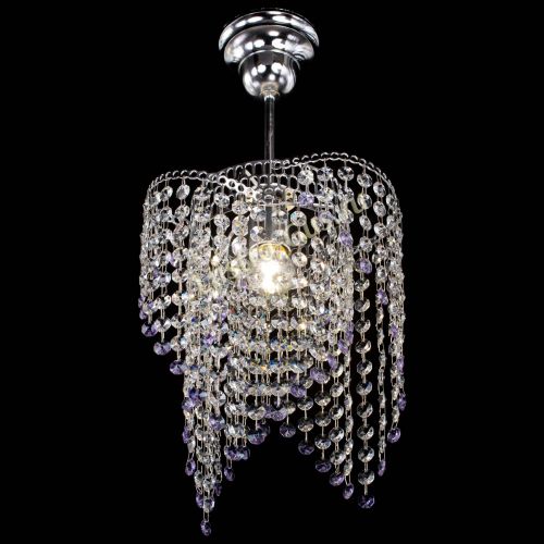 Люстра Вектор №5 фиолетовая в Магнитогорске Гусь Хрустальный