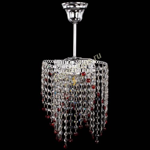 Люстра Вектор №5 красная в Магнитогорске Гусь Хрустальный