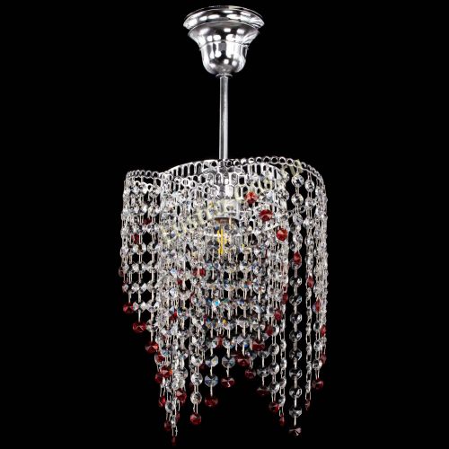 Люстра Вектор №5 красная в Магнитогорске Гусь Хрустальный
