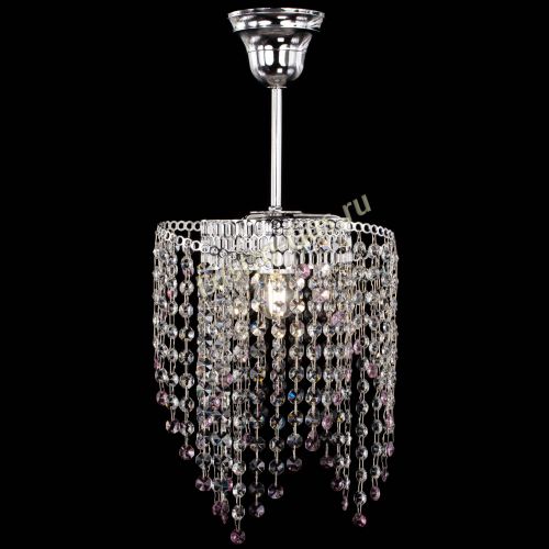 Люстра Вектор №5 розовая в Магнитогорске Гусь Хрустальный