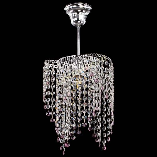 Люстра Вектор №5 розовая в Магнитогорске Гусь Хрустальный