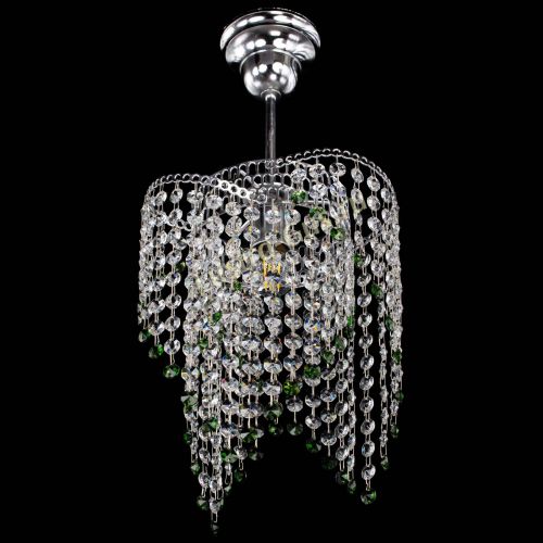 Люстра Вектор №5 зеленая в Магнитогорске Гусь Хрустальный