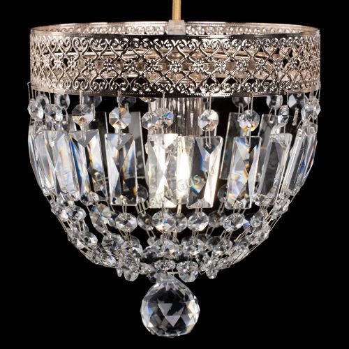 Люстра Венеция №1 купол на тросе в Магнитогорске Гусь Хрустальный