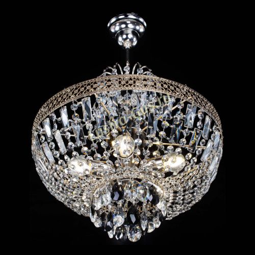 Люстра Венеция Астра №5 черная в Магнитогорске Гусь Хрустальный