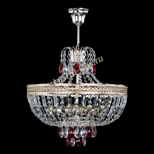 Люстра Венеция Астра №5 красная в Магнитогорске Гусь Хрустальный