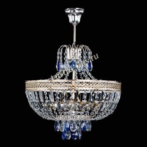 Люстра Венеция Астра №5 синяя в Магнитогорске Гусь Хрустальный