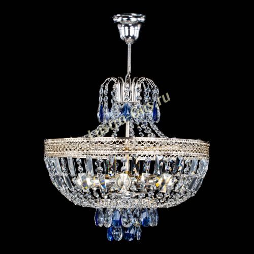 Люстра Венеция Астра №5 синяя в Магнитогорске Гусь Хрустальный