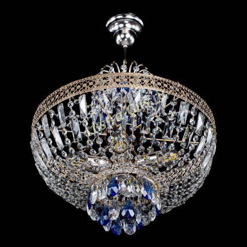 Люстра Венеция Астра №5 синяя в Магнитогорске Гусь Хрустальный