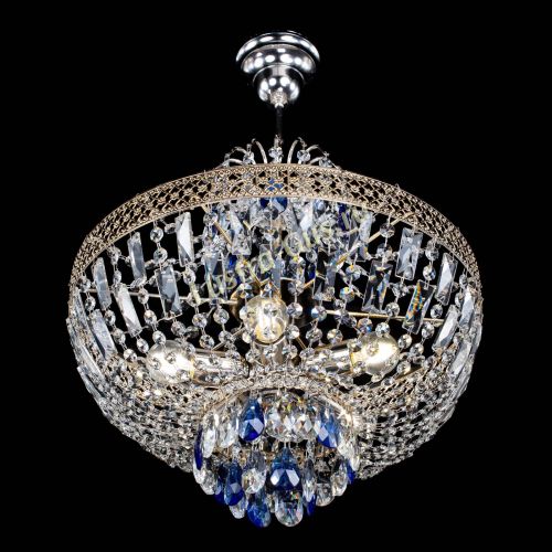 Люстра Венеция Астра №5 синяя в Магнитогорске Гусь Хрустальный