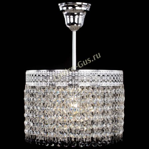 Люстра Венеция Капель №1 с подвесом Черная в Магнитогорске Гусь Хрустальный