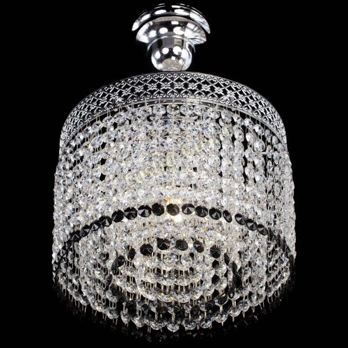 Люстра Венеция Капель №1 с подвесом Черная в Магнитогорске Гусь Хрустальный