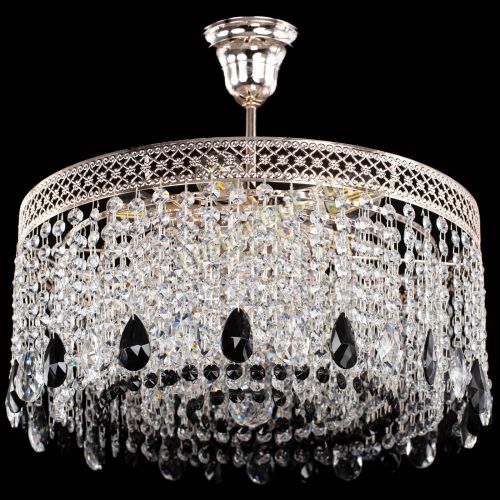 Люстра Венеция Капель журавлик черная в Магнитогорске Гусь Хрустальный