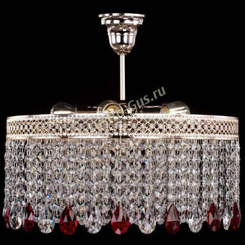 Люстра Венеция Капель журавлик красная в Магнитогорске Гусь Хрустальный