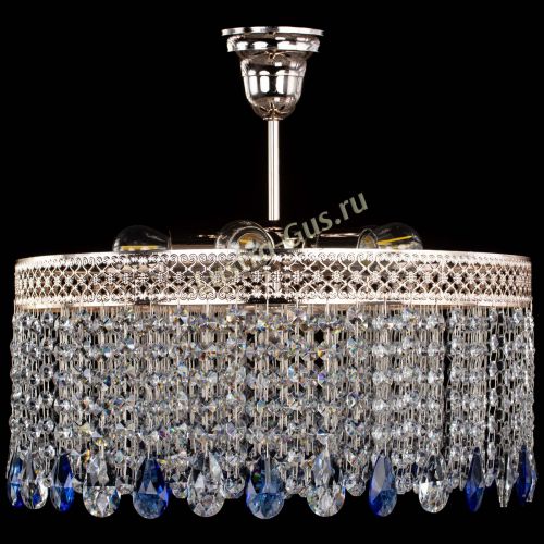 Люстра Венеция Капель журавлик синяя в Магнитогорске Гусь Хрустальный