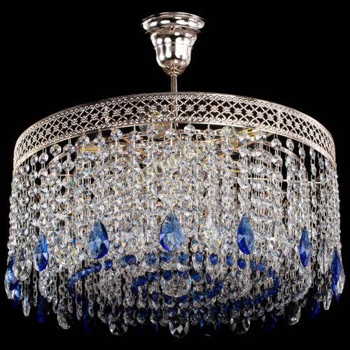 Люстра Венеция Капель журавлик синяя в Магнитогорске Гусь Хрустальный