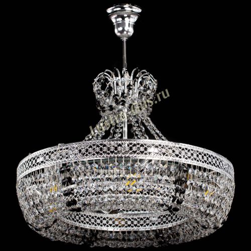 Люстра Венеция Кольцо с подвесом Черная в Магнитогорске Гусь Хрустальный