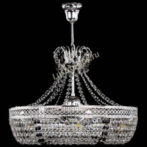 Люстра Венеция Кольцо с подвесом Черная в Магнитогорске Гусь Хрустальный