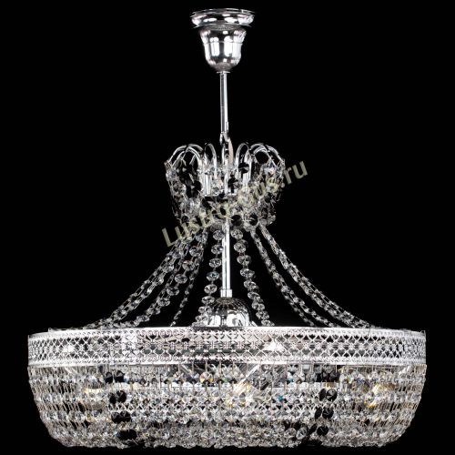 Люстра Венеция Кольцо с подвесом Черная в Магнитогорске Гусь Хрустальный