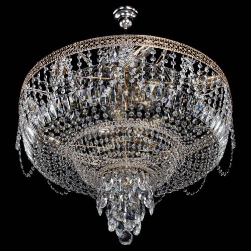 Люстра Венеция Водопад Каскад №13 с подвесом в Магнитогорске Гусь Хрустальный