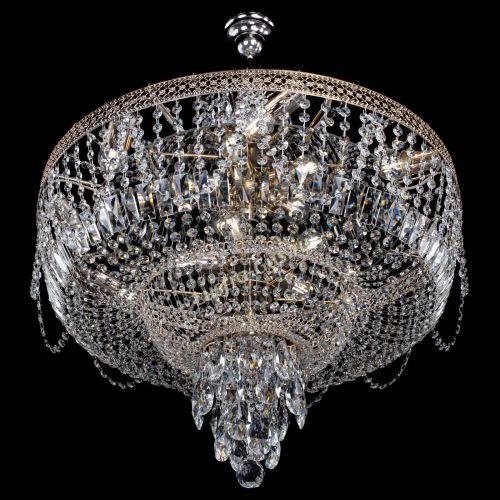 Люстра Венеция Водопад Каскад №13 с подвесом в Магнитогорске Гусь Хрустальный