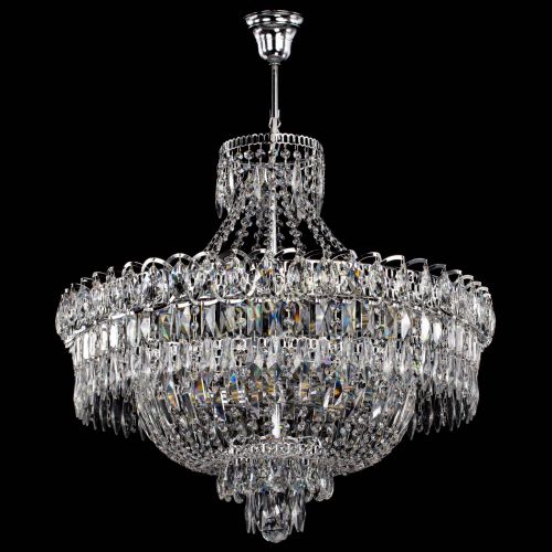 Люстра Водопад перо с подвесом в Магнитогорске Гусь Хрустальный