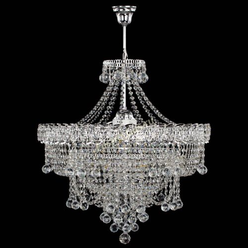 Люстра Водопад Софья №8 с подвесом  в Магнитогорске Гусь Хрустальный