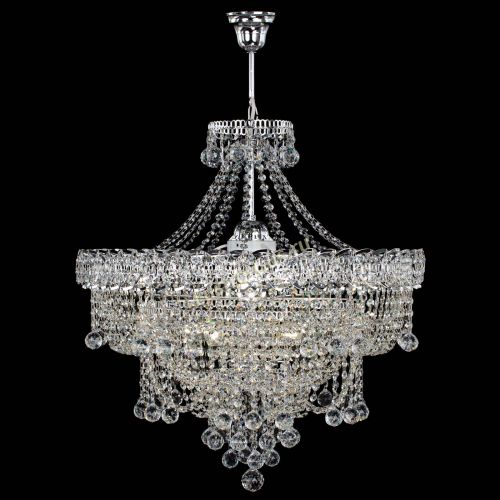 Люстра Водопад Софья №8 с подвесом  в Магнитогорске Гусь Хрустальный