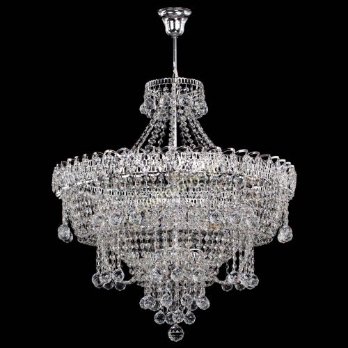 Люстра Водопад Софья №8 с подвесом  в Магнитогорске Гусь Хрустальный