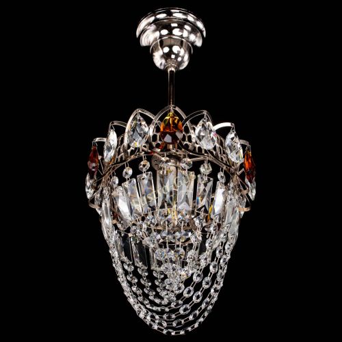 Люстра Водоворот №1 мини с подвесом чайная в Магнитогорске Гусь Хрустальный