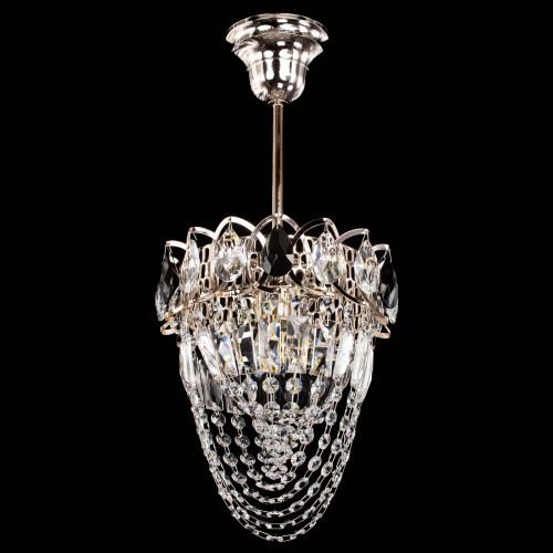 Люстра Водоворот №1 мини с подвесом черная в Магнитогорске Гусь Хрустальный