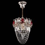 Люстра Водоворот №1 мини с подвесом красная в Магнитогорске