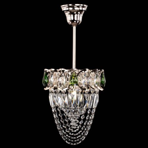 Люстра Водоворот №1 мини с подвесом зеленая в Магнитогорске Гусь Хрустальный