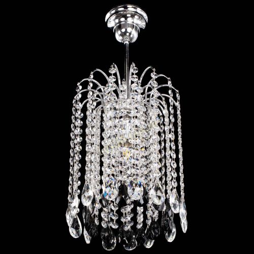 Люстра Зима капель журавлик черная в Магнитогорске Гусь Хрустальный