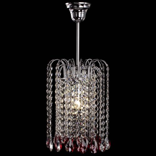 Люстра Зима капель журавлик красная в Магнитогорске Гусь Хрустальный