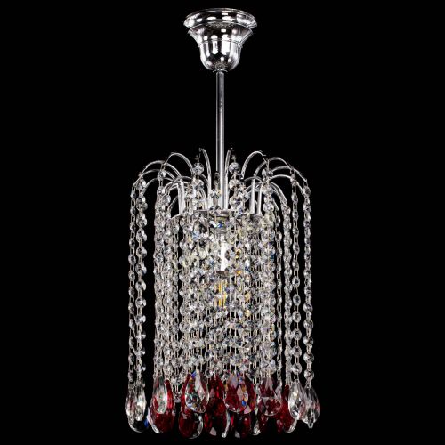 Люстра Зима капель журавлик красная в Магнитогорске Гусь Хрустальный