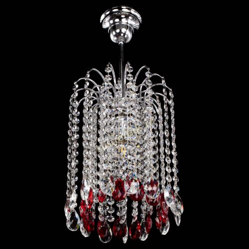 Люстра Зима капель журавлик красная в Магнитогорске Гусь Хрустальный