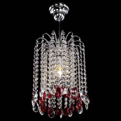 Люстра Зима капель журавлик красная в Магнитогорске Гусь Хрустальный