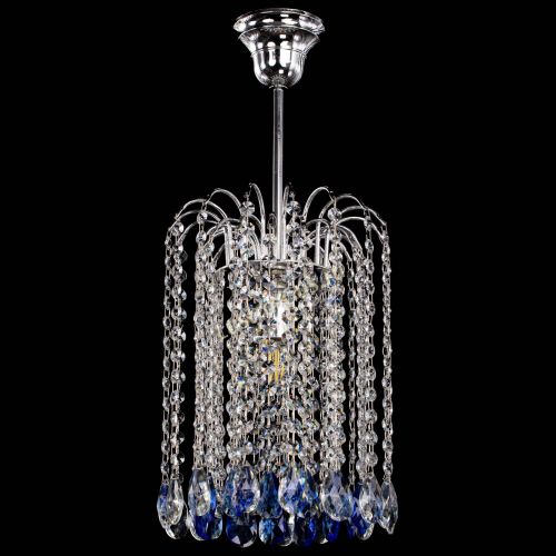 Люстра Зима капель журавлик синяя в Магнитогорске Гусь Хрустальный