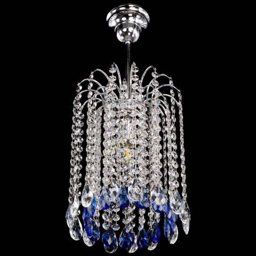 Люстра Зима капель журавлик синяя в Магнитогорске Гусь Хрустальный