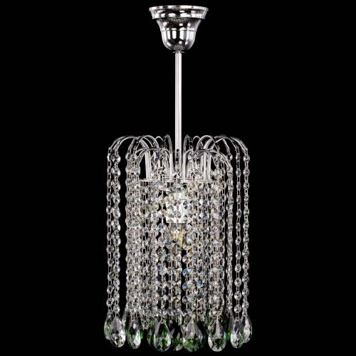 Люстра Зима капель журавлик зеленая в Магнитогорске Гусь Хрустальный