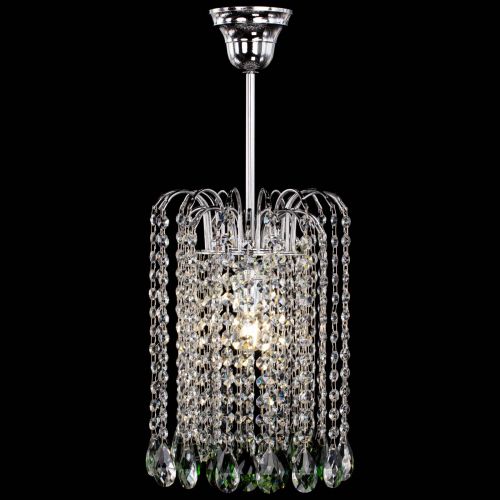 Люстра Зима капель журавлик зеленая в Магнитогорске Гусь Хрустальный