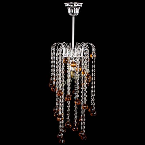 Люстра Зима каскад шар 30 чайная в Магнитогорске Гусь Хрустальный