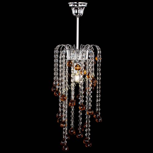 Люстра Зима каскад шар 30 чайная в Магнитогорске Гусь Хрустальный