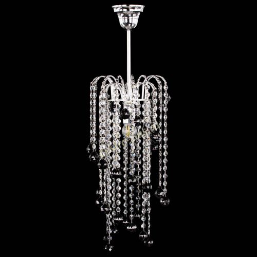 Люстра Зима каскад шар 30 черная в Магнитогорске Гусь Хрустальный