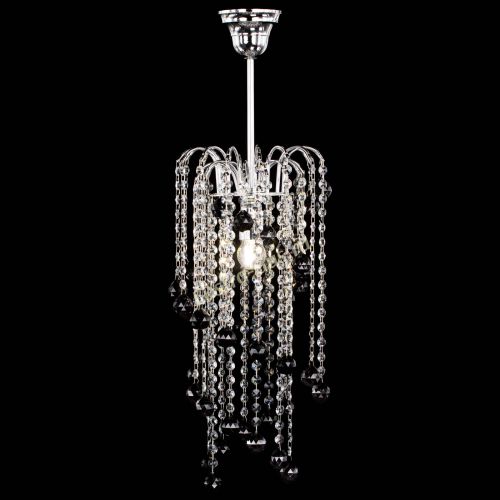 Люстра Зима каскад шар 30 черная в Магнитогорске Гусь Хрустальный