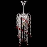 Люстра Зима каскад шар 30 красная в Магнитогорске