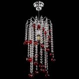 Люстра Зима каскад шар 30 красная в Магнитогорске