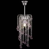 Люстра Зима каскад шар 30 розовая в Магнитогорске