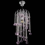 Люстра Зима каскад шар 30 розовая в Магнитогорске